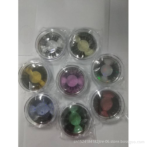 Free Sample 6D Mink Eyelash 25mm 100% Real Mink 5D Eyelashes Private Label Own Brand Custom Package